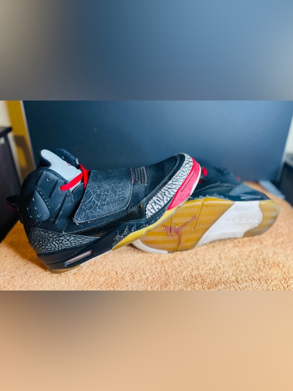 Jordan Son Of Mars Black Cement size 12 Mens Nike Shoes